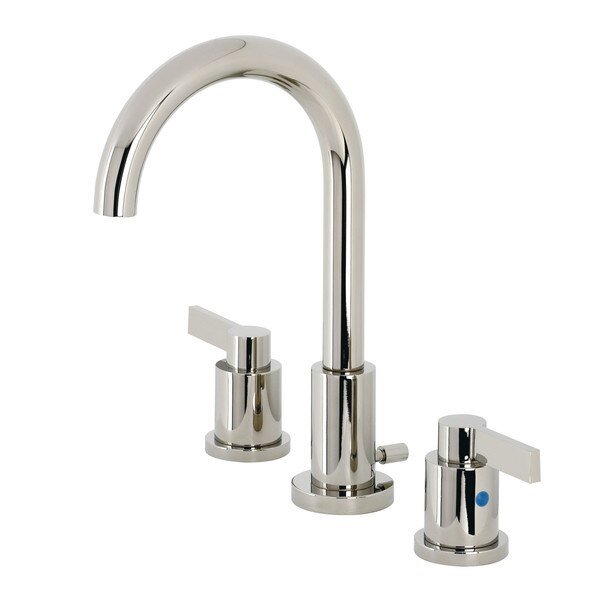 NuvoFusion Widespread Bathroom Faucet, Polished Nickel, Fauceture, Mfr#: FSC8929NDL